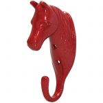 Horse Head Single Stable / Wall Hook Red No. 5371